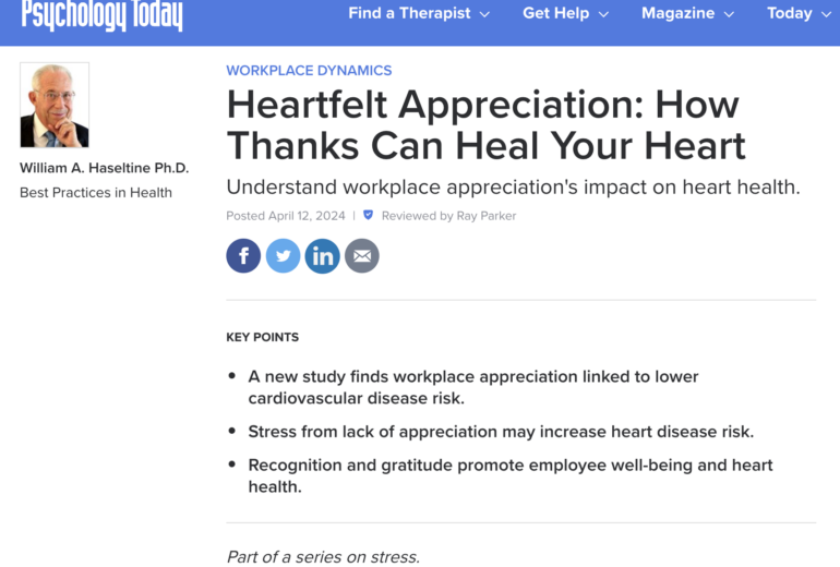 Heartfelt Appreciation: How Thanks Can Heal Your Heart